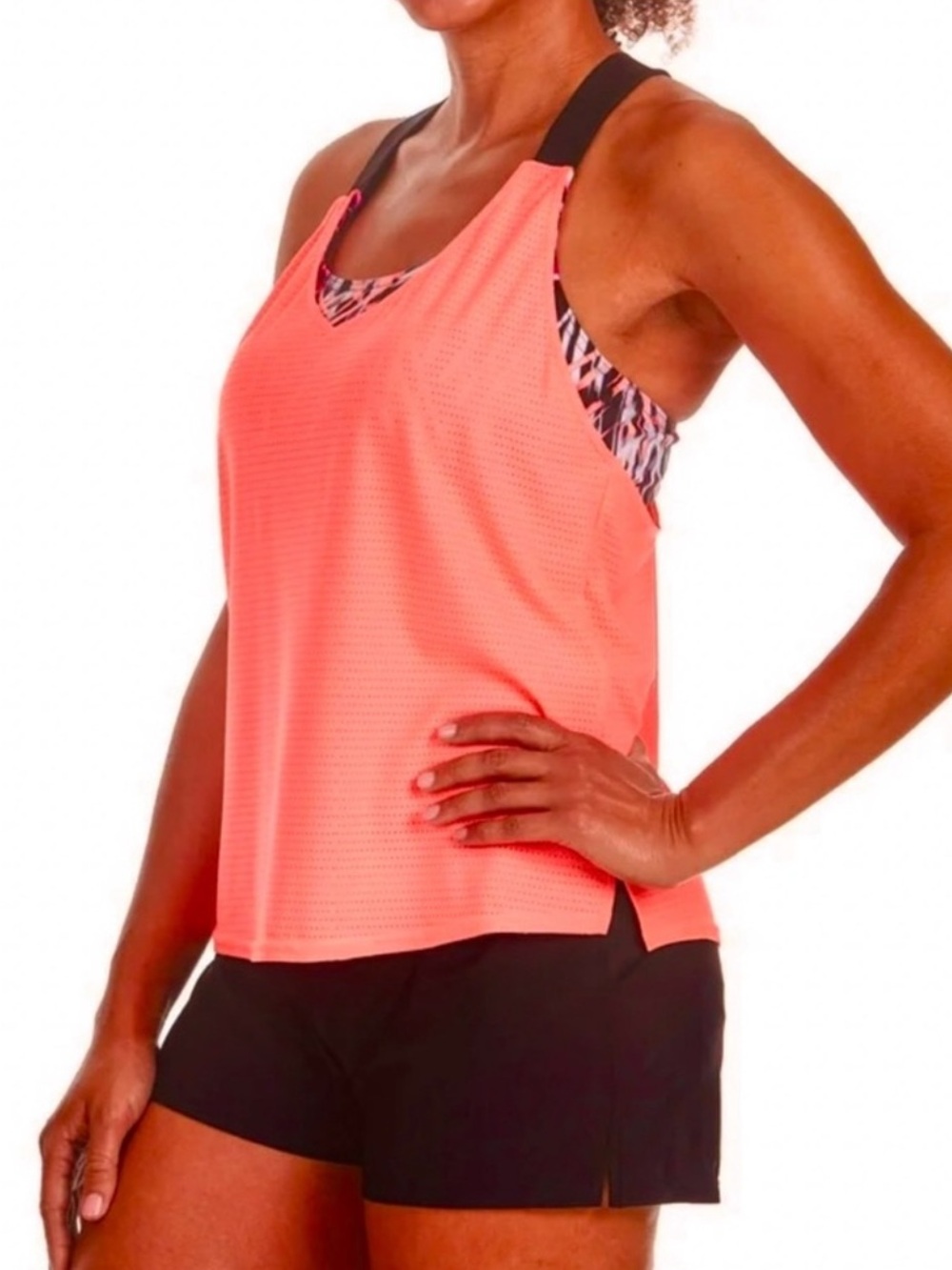 NWT ZeroXposur Knot Front Tankini Top
